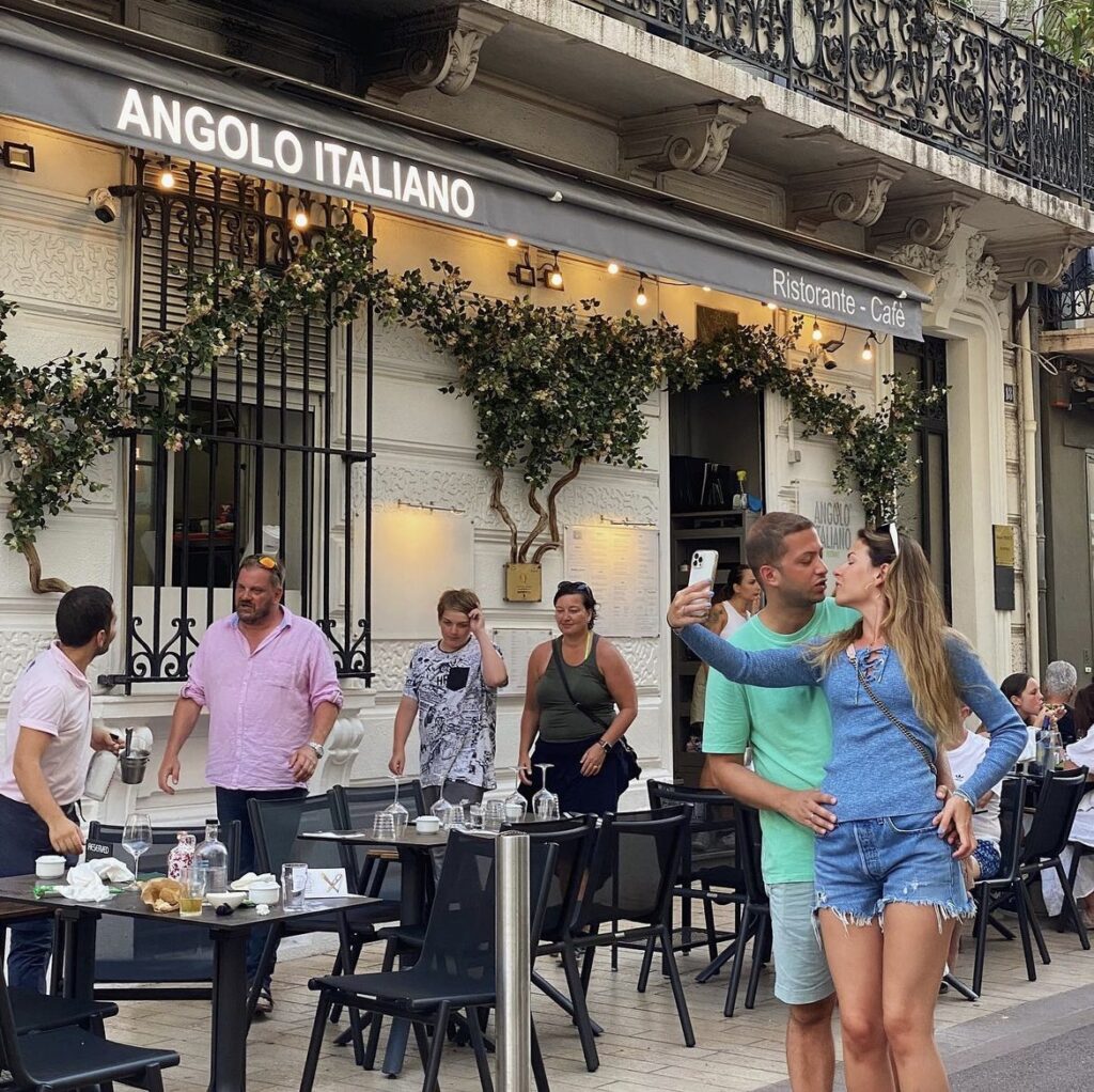 Restaurant cannes Angolo italiano réseaux sociaux